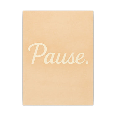 Pause Canvas Wall Art